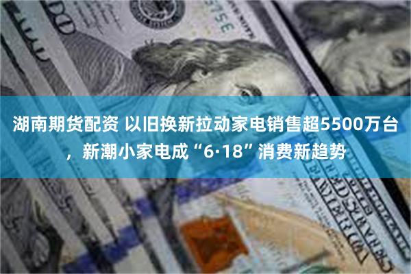 湖南期货配资 以旧换新拉动家电销售超5500万台，新潮小家电成“6·18”消费新趋势